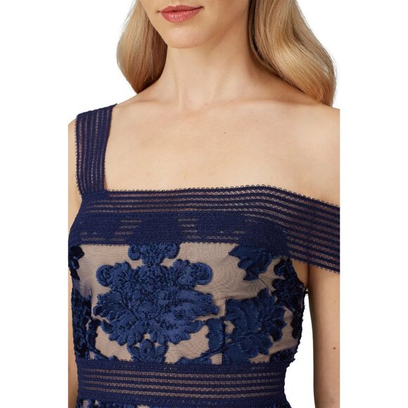 Alice McCall Magic Moonlight Blue Floral Lace Velvet Formal Dress Womens 6 - Picture 1 of 12